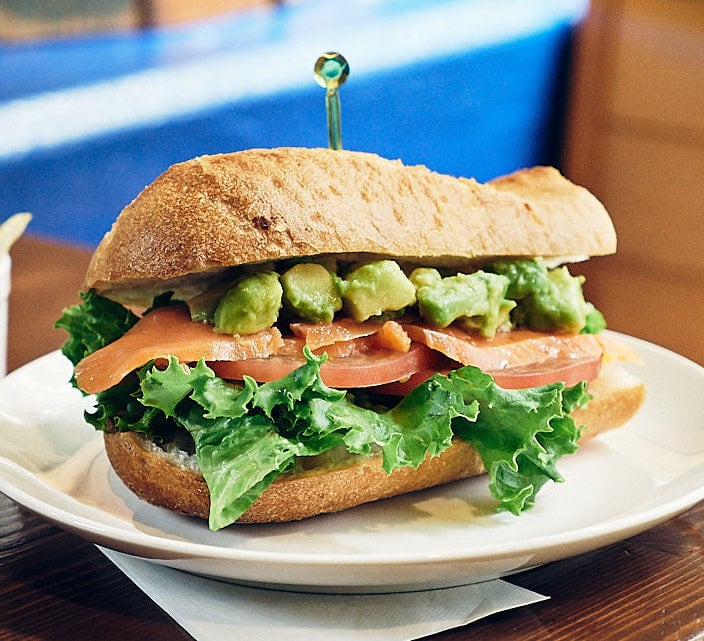 Summer Sandwich!  Smoked Salmon and Avocado!  *  スモークサーモンとアボカド！