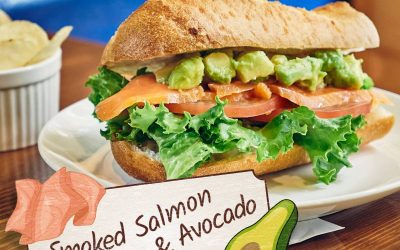 Smoked Salmon & Avocado Summer Sandwich Special!